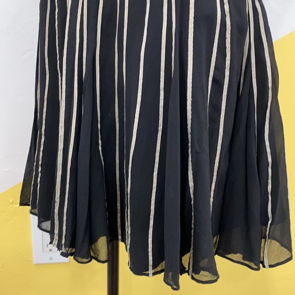 Vintage Silk Guess Striped Minidress Sz 5 - Picture 4 of 6